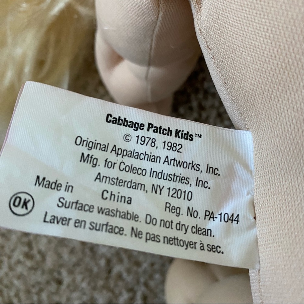 1986 Vintage Cabbage Patch Kids Doll Blond Hair - Picture 6 of 13